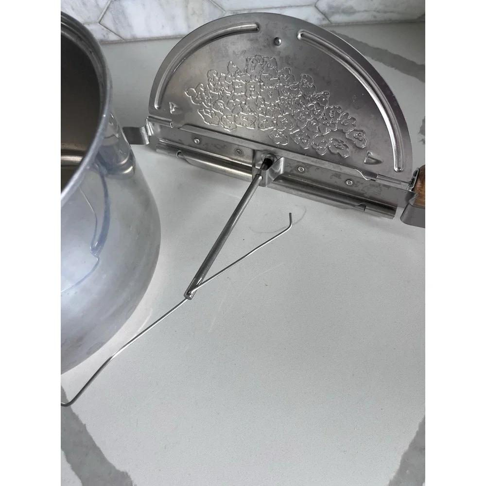 High Temperature Theater II Popcorn Popper Aluminum Stovetop Pot Hand Crank